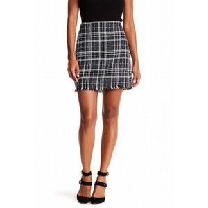 Sanctuary Black Tweed Casual Skirt